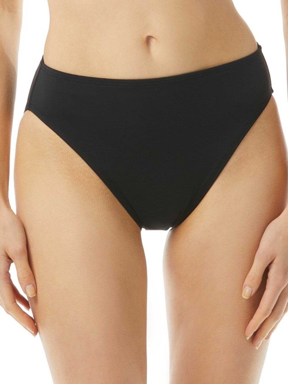 Michael Kors High-Leg Bikini Bottoms Black